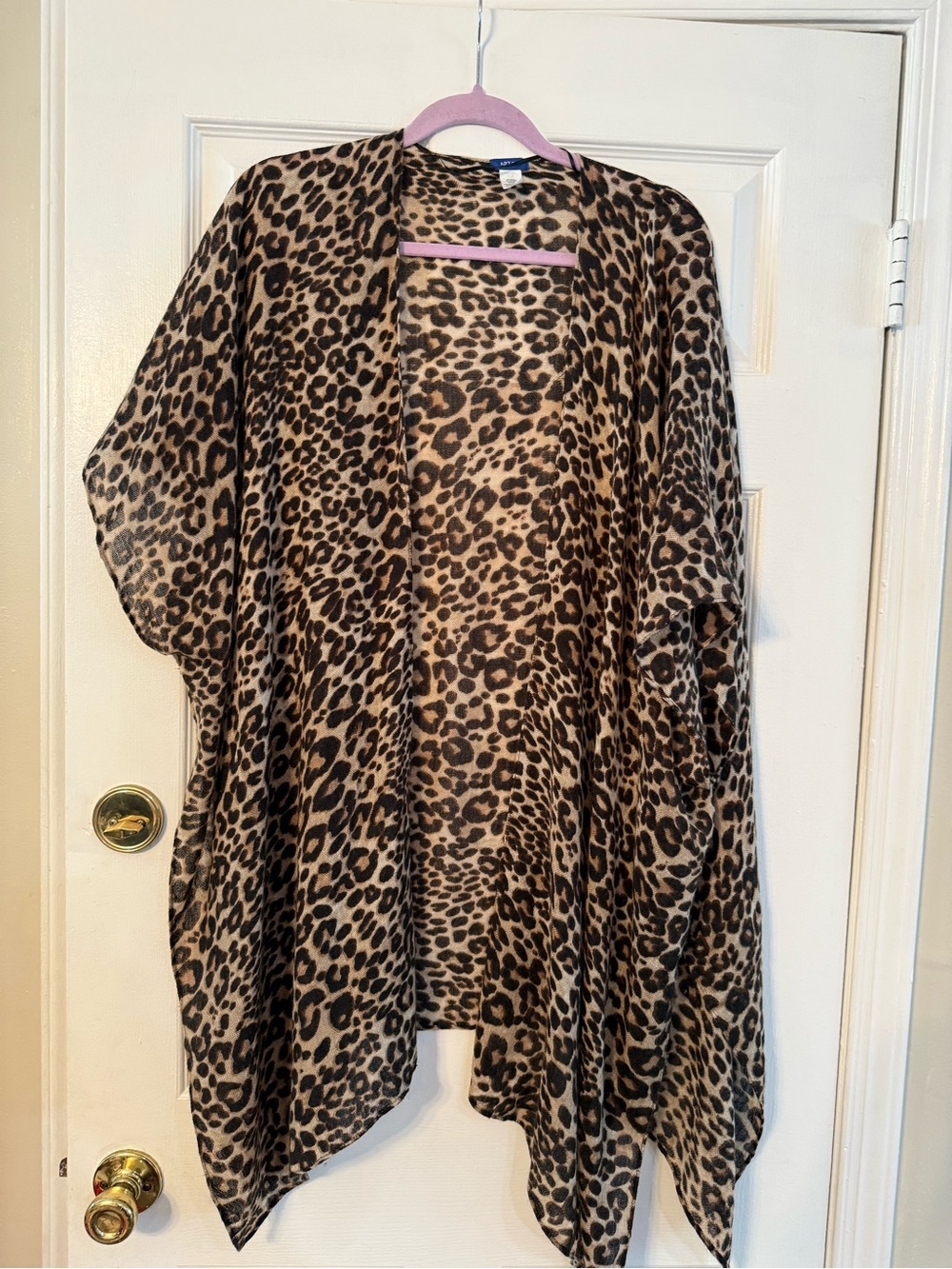 Apt. 9 Leopard Print Cardigan - Brown/Black